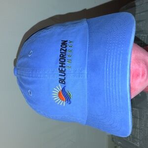 Blue Horizon Energy Embroidered Logo Strapback Hat Cap